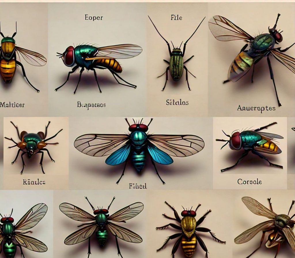 different type of flies name with pictures