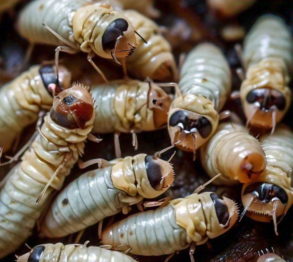 flesh fly maggots