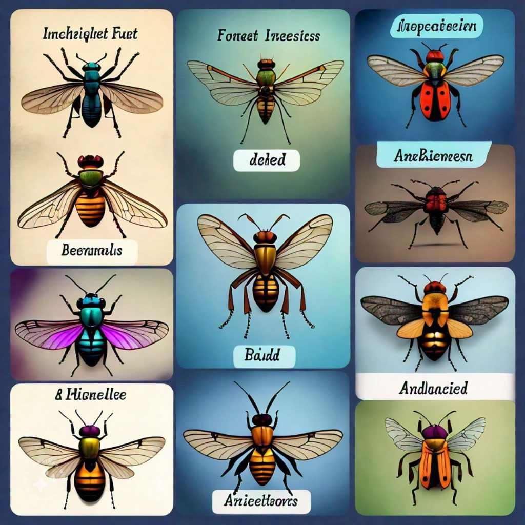 flying insects with name and picture