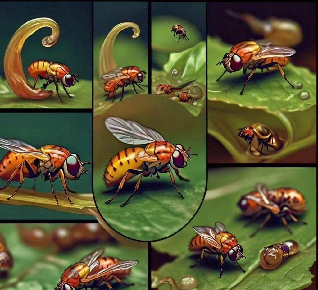 tiny types of flies life cycle