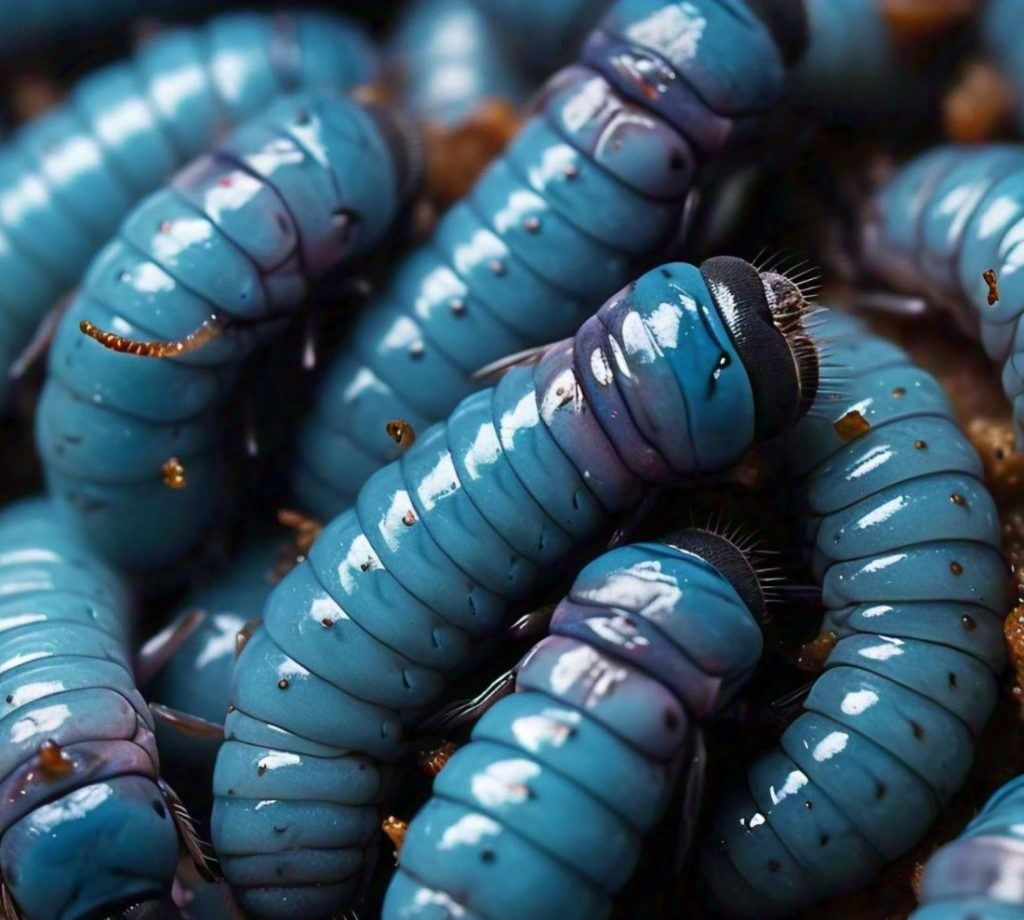 Blue Fly Larvae