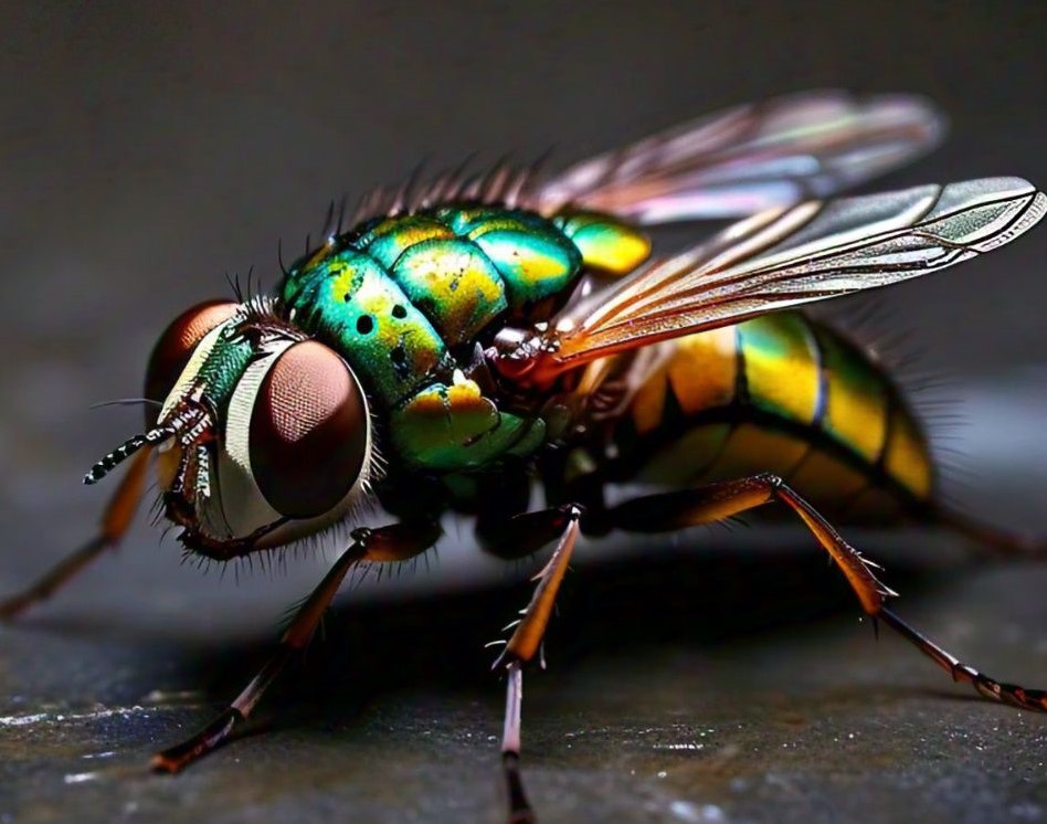 Green bottle fly