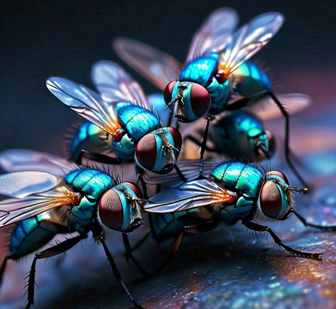 are blue flies dangerous