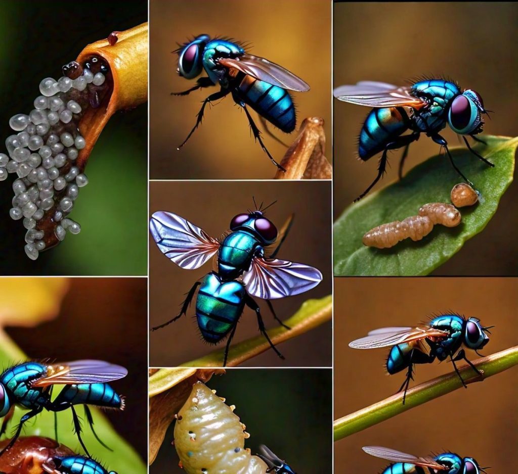 life cycle of blue bottle fly